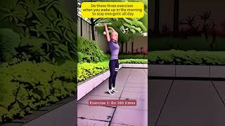 Do these three exercises when you wake up in the morning to stay energetic all dayathome yoga [upl. by Ermanno699]