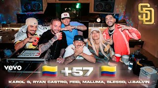 Karol G Ryan Castro Feid Maluma Blessd JBalvin 57🇨🇴 💘  VIDEO OFICIAL [upl. by Clemens]