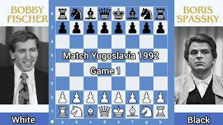 MATCH FISCHER vs SPASSKY Yugoslavia 1992 Part 1 Game 110 [upl. by Orella818]