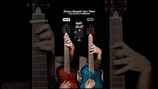 Two levels of “Every Breath You Take” guitarchords [upl. by Emyle]