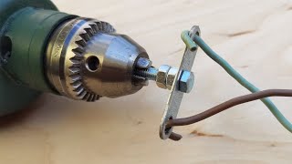 Twist Wire Drill Machine How To Twist Wires Together [upl. by Siuol]