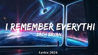 Zach Bryan  I Remember Everything Lyrics ft Kacey Musgraves  Music Tate [upl. by Delaine]