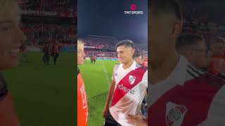 Pablo Solari tras su gol para darle el triunfo agónico a River sobre Newells ⚪️🔴⚪️ [upl. by Dibri]