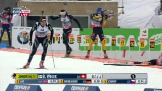 World Championship biathlon in Nove Mesto 2013 sprint menn [upl. by Llehsam]