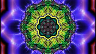 Kaleidoscope Fractal Meditation Kaleidoscope Background Visual Relaxation Mind Movie ❊0001 [upl. by Aaberg]