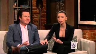 Talking Dead  Christian Serratos on the biggest prankster [upl. by Pape]