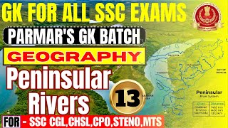 GK FOR ALL SSC EXAMS  The Peninsular Rivers  LEC 13  Parmar Sir [upl. by Daub]