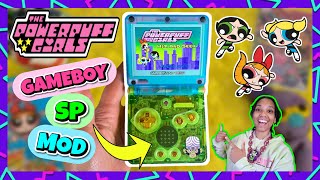 Gameboy Sp Powerpuff Girls Mod Gameboy Advance Sp Shell Replacement amp IPS Screen Upgrade Mod [upl. by Yliak992]