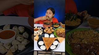 Golgappa  Pani Puri  And Momos Eating Challenge  Dosa  Indian Street Food Mukbang shorts [upl. by Royal]