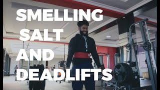 Smelling salts and deadlift session [upl. by Ettenay]