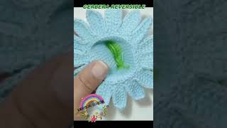 Gerbera Reversible a Crochet [upl. by Enerod]