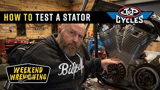 How to Test a Harley Davidson Stator  Weekend Wrenching [upl. by Dorene]