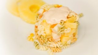 ENSALDA DE PASTA tropical RECETA FÁCIL [upl. by Mafala69]