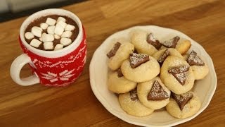 The Domestic Geek Toblerone Shortbread Cookies Christmas Cookie Collaboration [upl. by Eugenius417]