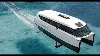 New electric hydrofoil water taxi Candela P12 reduces CO2 emissions and noise pollution [upl. by Roydd994]