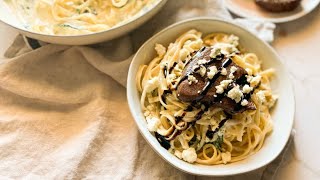 Copycat Olive Garden Steak Gorgonzola Alfredo Recipe [upl. by Lancaster]