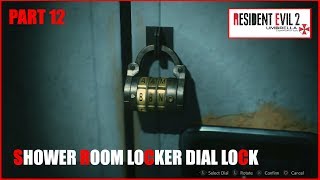 Resident Evil 2 SHOWER ROOM LOCKER DIAL LOCK COMBINATION PART 12 [upl. by Geilich]