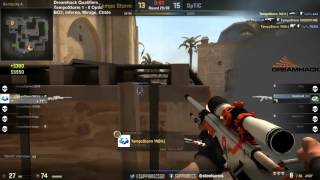 CSGO  Hen1 wallbang vs Optic 1 sec DreamHack Masters Malmö NA Closed Qualifier [upl. by Eahsal979]