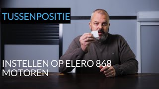 Zo stel je een tussenpositie in op een Elero 868 motor met afstandsbediening [upl. by Enyrat]