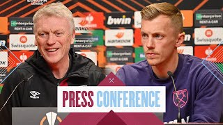 quotI Want Us To Have Another Great Runquot  Moyes amp WardProwse Press Conference  West Ham v Freiburg [upl. by Yelroc]