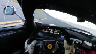 Ferrari FXX K 300 kph Daytona onboard [upl. by Henrie589]