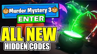 ALL NEW SECRET OP MURDER MYSTERY 3 CODES ✨NEW✨Roblox MM3 [upl. by Nwahc716]