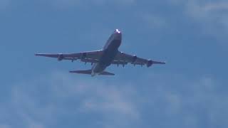 Silkway 747 heads into Birmingham over Cubbington [upl. by Sulrac437]