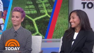 Megan Rapinoe Christen Press React To Soccer’s Ongoing Fair Pay Fight  TODAY [upl. by Maurreen]