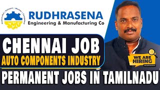 தனியார் நிறுவனத்தில் வேலை  தமிழ்நாட்டில் Rudhrasena Engg amp manufacturing 2024  Tamil  VVVSI [upl. by Aerdnahc]