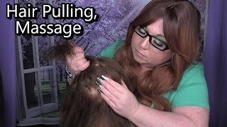 ASMR Hair Pulling Scalp Massage Scalp Scratching with Long Nails for Headache and Migraine Relief [upl. by Longawa871]