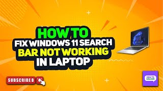 How to fix Windows 11 Search Bar not working in Laptop 2024 [upl. by Costello101]