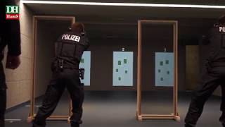 Polizeiakademie Training in neuer Raumschießanlage  DIE HARKE [upl. by Anpas]