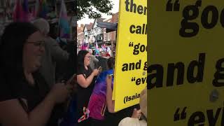 Childish women allowed to disrupt preaching at Chester pride 2024 [upl. by Delanty]