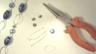 Assemblare una collana con catena metallica bijoux tutorial [upl. by Harrus]