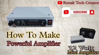 Powerful Amplifier 🔥 How To Make Amplifier At Home  Using PAM 8610 Board  Very Cheap Price [upl. by Enicnarf]