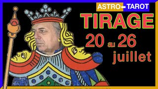 TAROTASTROLOGIE Tirage AstroTarot semaine du 20 au 26 juillet  une question coaching signe [upl. by Safier]