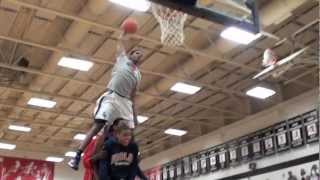 Iolani Classic Detrick Mostella wins dunk title v3 [upl. by Aryamoy]