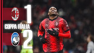 Leão scores in Coppa Italia defeat  AC Milan 12 Atalanta  Highlights  202324 [upl. by Utter518]