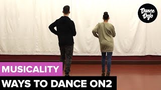 Six Ways to Dance Salsa On2  Salsa Musicality Solo Demo [upl. by Valina]