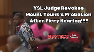 FULL HEARING Young Thug YSL RICO Case — JUDGE REVOKES MOUNT TONK’S PROBATION [upl. by Rutan]