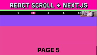 React single page smooth scroll  Next js simple tutorial [upl. by Airpac]