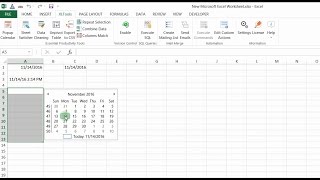 Easily insert and edit dates in Excel with the Popup Calendar [upl. by Neeliak]