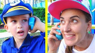 Vlad e Nikita brincam de esconde esconde no parque infantil [upl. by Anailli]