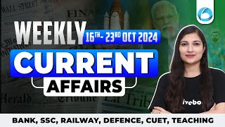 16 23 Oct 2024 Weekly Current Affairs MCQs  Current Affairs 2024  Banking Current Affairs 2024 [upl. by Sihunn]