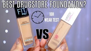 Maybelline Superstay Full Coverage Foundation VS Fit Me Review  Best Drugstore Foundation [upl. by Beth]