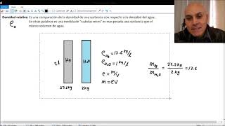 7 Densidad relativa concepto [upl. by Heringer244]