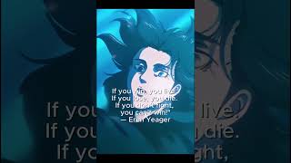 Tatakai anime motivational ytshort erenyeager aot [upl. by Rozelle]