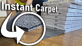 The EASIEST Way To Upgrade Your Flooring  Carpet Tiles [upl. by Ku910]