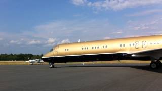 Private MD87 VPCNI landing in Muskoka CYQA [upl. by Legyn733]