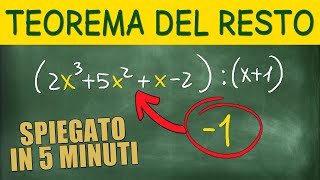 Spiegazione Facile e Veloce del Teorema del Resto  2 Esercizi Svolti [upl. by Aicitel]